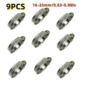 10피스 10-25mm 연료 라인 호스 클램프  나선형 파이프 저압 공기워터 진공 패스너