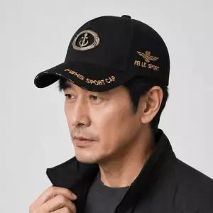 앤티크 마린 메탈 엠블렘 볼캡 남성 여름 스포츠 모자 등산 골프 낚시 캡