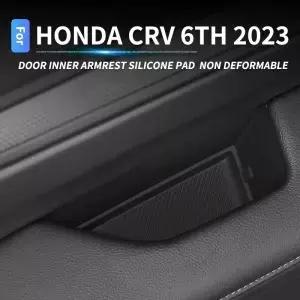 자동차 문짝 내부 팔걸이 실리콘 패드 2023 2024 혼다 CRV 6 보울 보호 스티커 액세서리