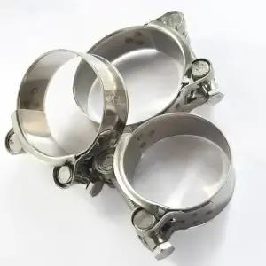 485mm6063mm 오토바이 스테인레스 스틸 밴드 배기 클램프 키트 머플러 소음기용