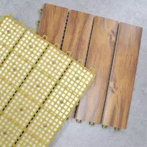 DIY 베란다 꾸미기 물빠짐 마루 데크타일 아파트 욕실바닥재