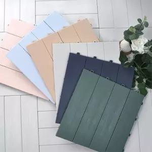 베란다 꾸미기 조립식 마루 데크 바닥재 나무타일 화장실 diy