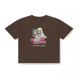 WKNDRS x GWAXNG SNARL BOOMBOX T-SHIRT BROWN