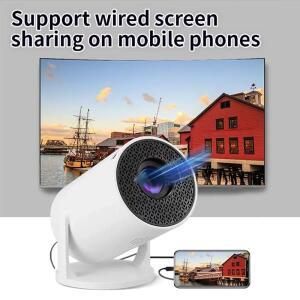 HY200 휴대용 프로젝터  ° 각도 조절 가능 휴대폰/노트북/TV 박스용 영화 스피커  HDMI/USB