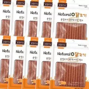 강아지 져키 네츄럴오 닭고기 100g 10개 애견 간식