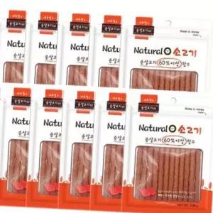 강아지 져키 네츄럴오 소고기 100g 10개 애견간식