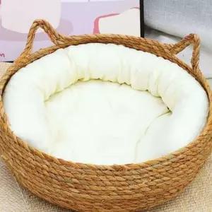 고양이집 40cm 화이트 인테리어 강아지 침대 동물