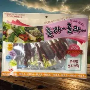 훌라훌라 강아지 간식 토리 스틱 300g 오리
