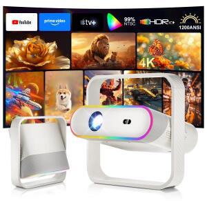 살랑에 P40 스마트 프로젝터 네이티브  안드로이드 오토 포커스 BT5.4 WIFI6 70mm RGB 앰비언트 라이트 하