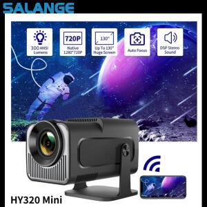 Salange HY320mini 스마트 프로젝터 안드로이드 11.0 휴대용 WIFI 블루투스  시네마 720P 폰 야외  4K 영화