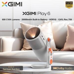 XGIMI 플레이 6 DLP   프로젝터 휴대용 시어터 하만카돈 스피커 내장 배터리 4K 스마트 MEMC HDR 빔
