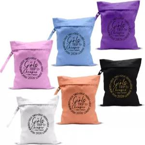 zcyxuw 6Pcs 여행 선물 젖은 드라이 백 비치 가방 선호 선 수영복 세면도구 필수품 더러운 기저귀 트래블