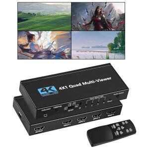 HDMI  스크린 멀티 뷰어 심리스 스위처 카메라 노트북 PC TV용 5 가지 디스플레이 모드 4x1  in out