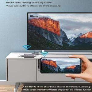 무선 와이파이 디스플레이 어댑터 HDMI TV 스틱 리시버 공유 화면 미러링 동글 IOS 안드로이드 휴대폰 노트