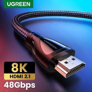 Ugreen HD MI 2.1 케이블 8K/60Hz Xiao mi Box 48Gbps + HDCP2.2 PS4 분배기 8K