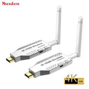 50M 5.8G  4K 무선 와이파이 HDMI 연장기  송수 어댑터 1:4 화면 공유 스위치 PS4 DVD 카메라용