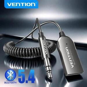 Vention Bluetooth 5.4 Aux 어댑터 무선 자동차 수기 USB 3.5mm 잭 오디오 음악 마이크 핸즈프리 스피커