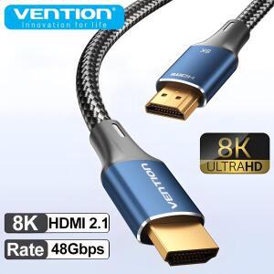 Vention  8K@60Hz HDMI 2.1 케이블 3D  고속 인증 48Gbps 디지털 Samsung Sony  TV Swictch