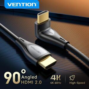 벤션 90 ° 앵글 HDMI 2.0 케이블 4K60Hz 울트라 고속 샤오미 TV  노트북Xbox 용