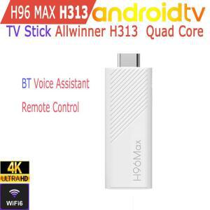 H96 Max H313 안드로이드 TV 스틱 올위너  코어 4K 와이파이6 블루투스  어시스턴트 리모컨 게임 미디어 플