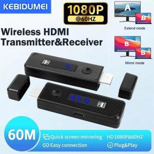 5G 60M 무선 HDMI 송기  화면 공유 노트북 TV 프로젝터  용  디스플레이 어댑터