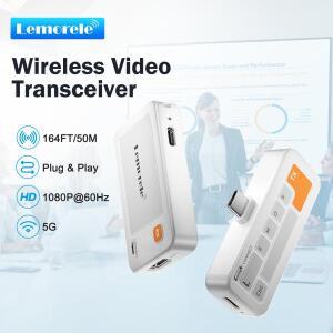 Lemorele P400 타입-C to HDMI 무선 송수기   트랜스미터 50m 익스텐더 /교육용