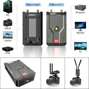 HDMI 무선 4K 송기  150m 기 키트 5G 오디오 DSLR 노트북 유튜브 TV/프로젝터로