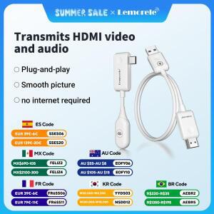 레모렐 HDMI 무선 타입 C to 송수기  키트 30M  트랜시버 TV 카메라 프로젝터용