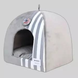 강아지 극세사 하우스 프리미엄 그레이 고양이집 1P