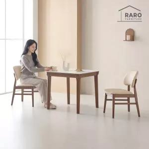 [/착불배송] 리베로 800 포세린 통 세라믹 2인 식탁 세트(식탁+의자2)
