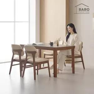 [/착불배송] 리베로 1400 포세린 통 세라믹 4인 식탁 세트(식탁+의자4)