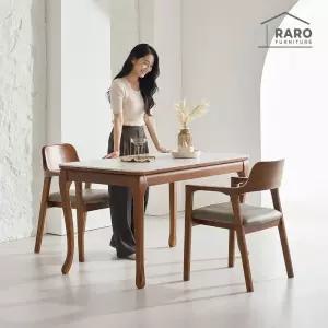 [/착불배송] 이오 1250 포세린 통 세라믹 와이드 식탁 세트(식탁+의자2)