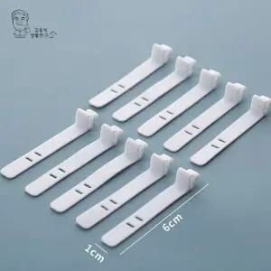 실리콘 케이블 선정리 타이 8개입 케이블선 정리홀더 보관함 (WAC14C2)