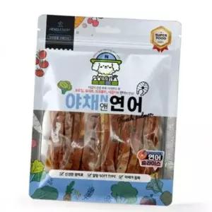 야채앤 연어 슬라이스 160g X3개 강아지 영양 간식