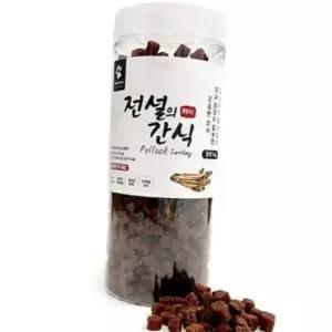 HNF 애견간식 전설의간식 국내산 통간식 소프트져키 황태 1kg