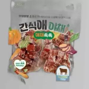 토리 강아지간식 간식애야채 소프트 소고기큐브 150g