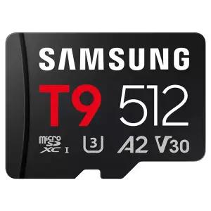 삼성 마이크로 SD카드 T9 512GB 닌텐도 갤럭시 액션캠 카메라 외장 메모리카드 512기가