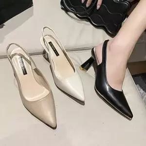 에나멜슬링백 여성 슬링백 펌프스힐 뾰족코 미들힐 베이직 구두