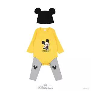 [보리보리/디즈니베이비]미키바디수트상하(모자)(YELLOW)_79R517506
