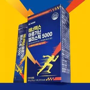 [(주)바이오360] 하이맨 에너맥스 아르기닌 젤리스틱5000 20g x 14포 2+1(총 3박스)