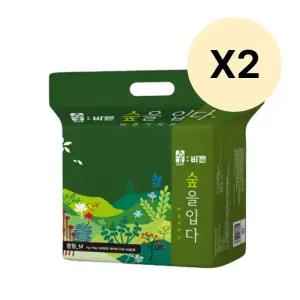숲바른 아기 유아 밤기저귀 팬티형 중형 26매 2팩 BNS