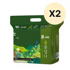 숲바른 아기 유아 밤기저귀 팬티형 대형 26매 2팩 BNS
