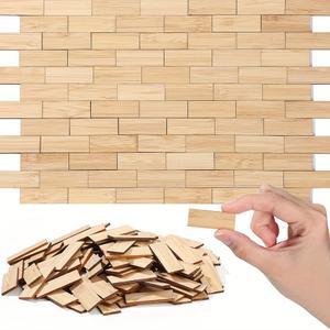 미니어처 하우스 50 100 Pcs 소형 인형 바닥재 12 스케일 미니 나무 바닥 보드 모델 액세서리 대나무 가구