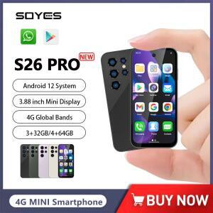 SOYES S26 Pro 미니 스마트폰 안드로이드 12 글로벌 4G 밴드 3.88 인치 IPS 3GB+32GB/4GB+64GB 휴대 전화 1