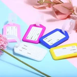 사각 컬러 네임텍 케리어이름표 네임택 여행가방네임택 (W6E3786)