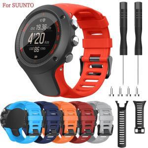 SUUNTO Ambit 1/2/3/2S/2R/3P/3S/3R 소프트 TPU 실리콘 스포츠 밴드 교체용 시계 스트랩 액세서리(도구 포