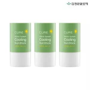 [하프클럽/김정문알로에]큐어 라센스로에 워터 쿨링 선스틱 23g 3개