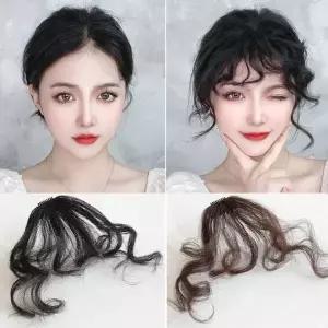 TBZ 웨이브앞머리가발 파마 꼬불거리는 곱슬 똑딱이 붙임머리