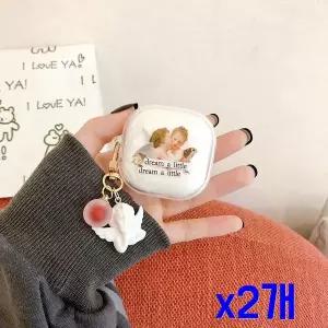 [에이치플러스몰]TBZ 버즈 투명 실리콘 보호 케이스-CD x2개 갤럭시이어폰