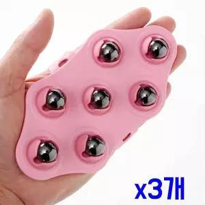 TBZ 360도 회전 자석 마사지볼 장갑(핑크) x3개